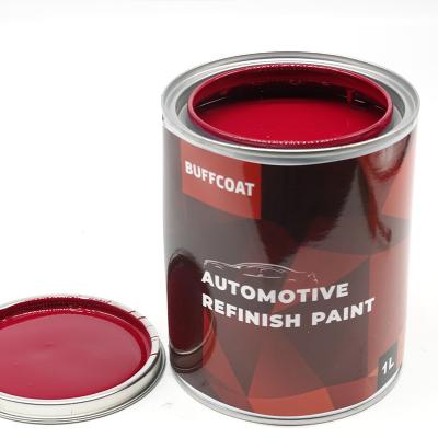 China Groothandel 1K Solid Colors Verf Rood Verf voor auto's Touch Up Coat Auto Verf Mixing System Te koop