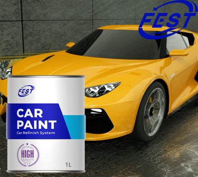 China Lichtblauw Groen Goud Metalen Auto Verf Vaste Kleur PU Auto Refinish Coat Te koop