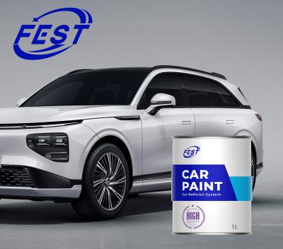 China Wholesalers 1k Basecoat White Color Car Repair Paint With High Performance for sale