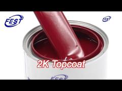 hs030 slow hardener 2k topcoat solid color paint car paint repair red