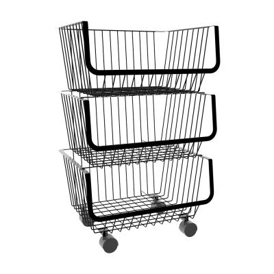 China Storage Kitchen Vegetable Rolling Cart for sale