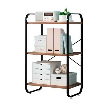 China Fashionable Closet Organizer Metal And Wooden Storage Rack Shelf Sustainable Space Saver for sale