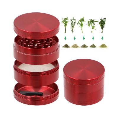 China CNC Sharp Teeth Wholesale Custom Logo Biodegradable Grinder 4 Layers Grinder 2022 Hide Box With Accessories Herb Grinder Grinder for sale