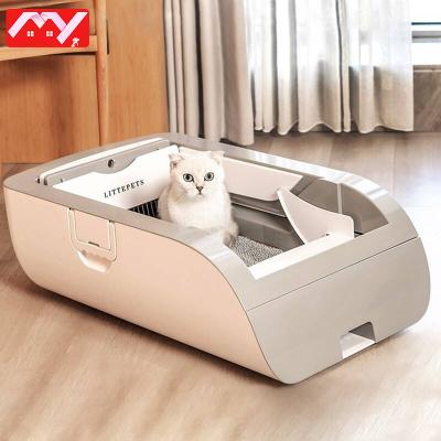 China Sustainable Myd Cubierto Caja De Arena Para Wc Grande Inteligente Gato Arenero Gatos Autolimpiable Electrico Automatico Cat Litter Box for sale