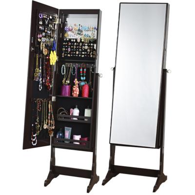 China High quality convertible morden nicetree standing jewelry cabinet with integral mirror for sale