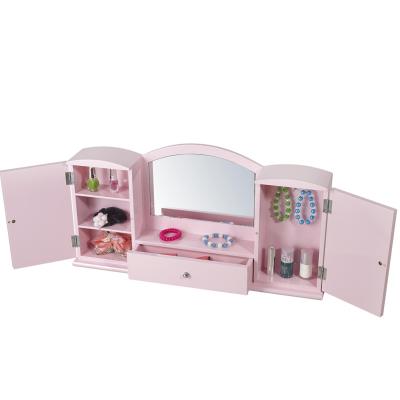 China With Drawer Custom Logo Travel Portable Jewelry Display Cases With Mirror for sale