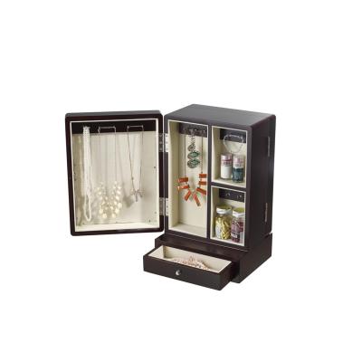 China With Drawers And Compartments Small Drawer Classic Design Mirror Showcase Furniture Jewelry Cabinet for sale