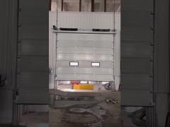 Industrial sectional door working video