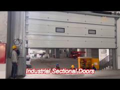 0.4mm Galvanized Steel Industrial Sectional Doors RAL9006 / RAL9002 Color