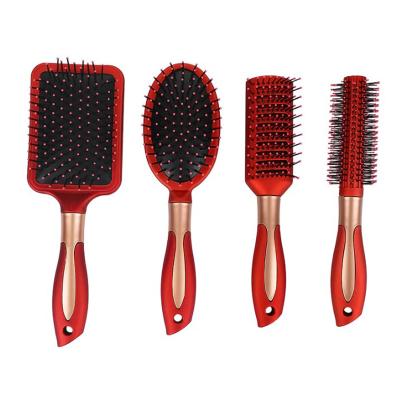 China Wholesale Luxury Salon Spa Hair Accessories Comb Kids Girls Massage Red Hair Brush Scalp Care Air Cushion Comb for sale