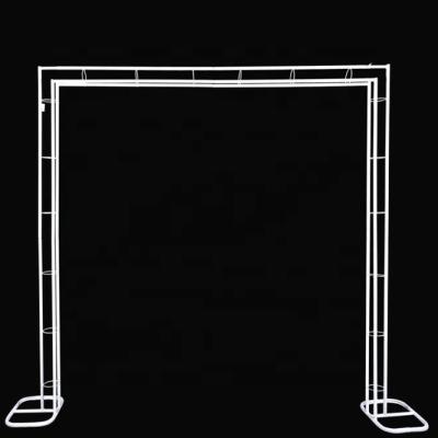 China white square metal iron wedding background flower stand arch for wedding decoration for sale