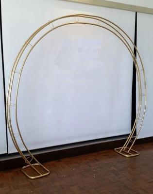 China Metal Garden Arch Wedding Golden Circle Bulk Metal Round Strong Arch for sale