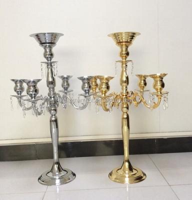 China Viable Gold/Silver Candelabras/Wedding Floral Centerpieces/Flower Ball Stand Riser for sale