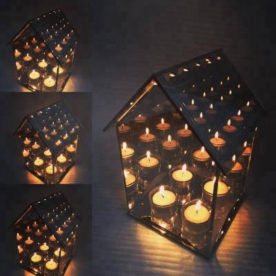 China Weddings Infinity Light Mirror Candle Holders for sale