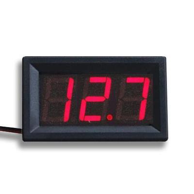 China Two Cables DC Voltage Meter Head 0.36 Inch LED Digital Voltmeter DC4.5V-30.0V Reverse Connection Protection for sale