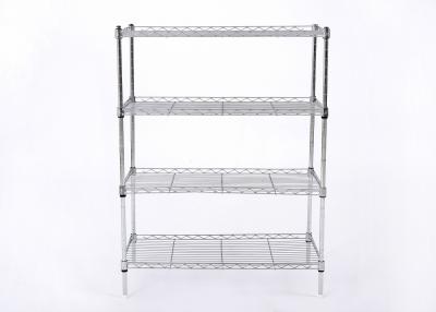 China Space Saver Chrome Shelving Rack , 35cm Geight Chrome Shelf Unit for sale