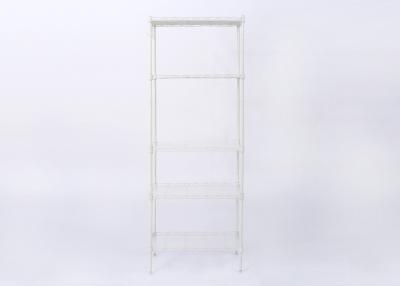 China H324 Household Powder Coated Shelf 5-Tier 55×30×150CM White Powder Coated for sale