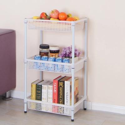 China H165 Plastic / Carbon Steel Powder Coated Shelf Rack Height Adjustable for sale