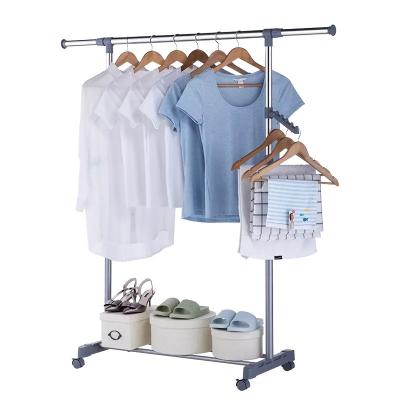 China Expandable Foldable Clothes Drying Rack Stainless Steel Material High Strength for sale