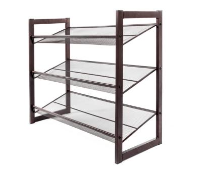 China Elegant Appearance Shoe Rack Shelf , Lightweight And Portable Shoe Shelf Organizer for sale