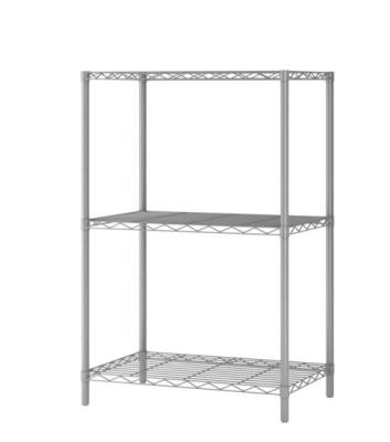 China Wire Shelving 3-Tier Metal Book Shelving With High Load Capacity for sale