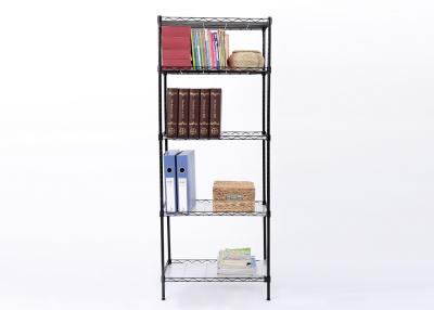 China 5-Tier Classic Metal Wire Bookshelves No Nuts Or Boltsno Tools Required for sale