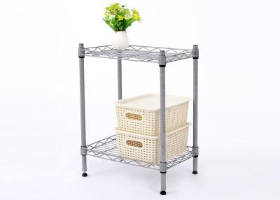 China Small Cornor Powder Coated Shelf Heavy Duty Steel Construction For Kitchen And Bathroom for sale