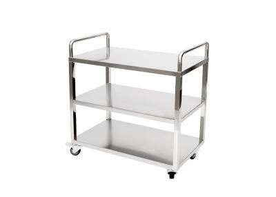 China Unidade de aço inoxidável do shelving H502 três camadas de carga máxima de 300KGS resistente à venda