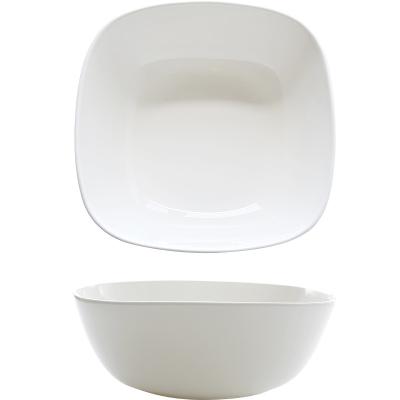 China Sustainable Wholesale Square Shape Luxury With Serving Tableware Plates Bone China for sale