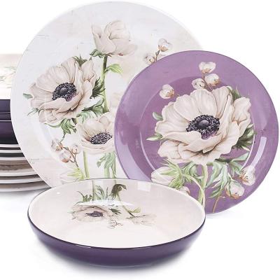 China Luxury Viable Service Competitive Price Ceramic Tableware Porcelain Dishes Set for sale