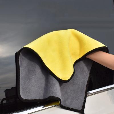 China 30*60CM Car Wash Automobile Wash Drying Cloth Microfiber Cleaning Cloth High Quality Car Washing Towel Hemming Cloth for sale