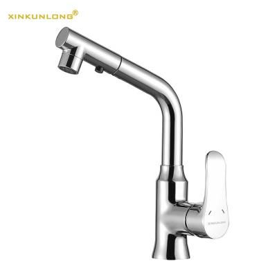 China Thermostatic Faucets China Sale Hot Clearance Kitchen Sink Faucet Chrome Plated Two Flow Hot And Cold Water Sprayer Mixer Tap Water Tap for sale