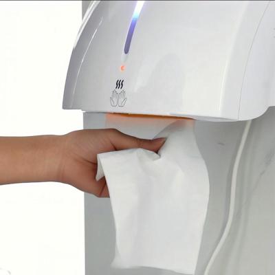 China Wholesale Commercial Hotel Hand Dryer Wall Mounted ABS Automatic With LED Display For Working Status for sale