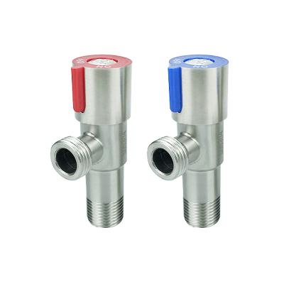 China China Manufacturer Modern Stainless Steel Body Zinc Handle Water Inlet Angle Cock Valve For Bathroom Basin Sink for sale