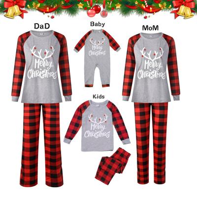 China QUICK DRY Christmas Patterns Family Christmas Pajamas Set Christmas Family Matching Pajamas for sale