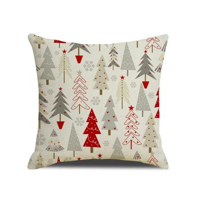 China Nondisposable Square Christmas Tile Cover Christmas Decoration Car Cushion Case For Sofa Bedroom Custom for sale