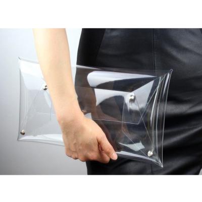 China Normcore / Minimalist ARTGIMEN Women PVC Clear Clutch Purse Transparent Purse Messenger Bag Cosmetic Bags Casual Cases for sale