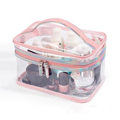 China Normcore / PVC Transparent Clear Travel Makeup Toiletry Minimalist SUPER TRAVEL Cosmetic Filter Frame for sale