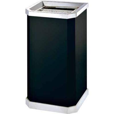 China Sustainable Powder Coating Commercial Outdoor Trash Cans With Ashtray For Street for sale