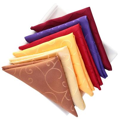 China Disposable Polyester Dinner Napkin Cheap White Linen Table Towel for sale