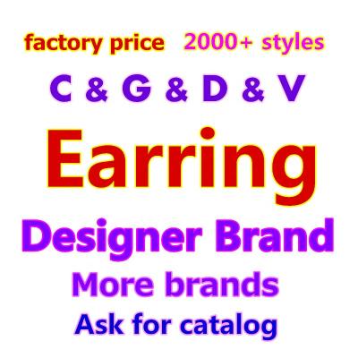 China FASHIONABLE Women Letter Shape Luxury High Quality Gold Plated Earring With Famous Designer Brand for sale