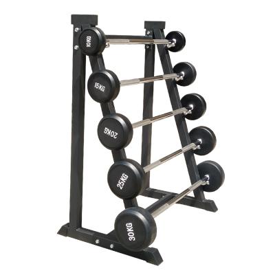 China Weight Lifting Universal Fixed Barbell Equipment Fitness Fixed Rubber Dumbbell for sale