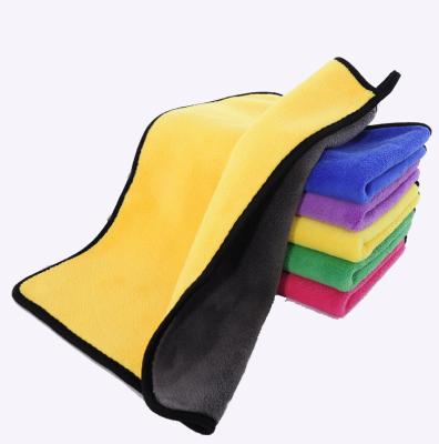 China Custom Made Super High Quality Water Microfiber Microfiber Car Towel Cleaning Cloth Wash Absorbent Towel Child Safe For Car for sale