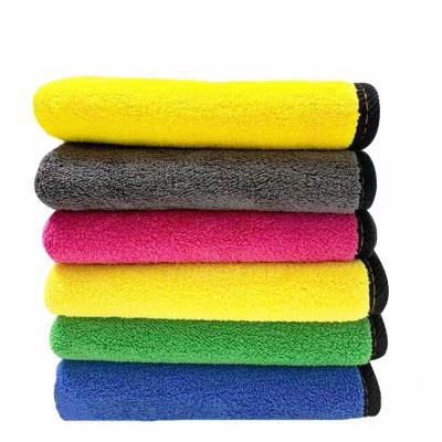 China Bestselling Super Water Coral Kid Safe Absorbent Towel Car Cleaning Microfiber Towel Wash Microfiber Towel Fleece Absorbent Towel for sale