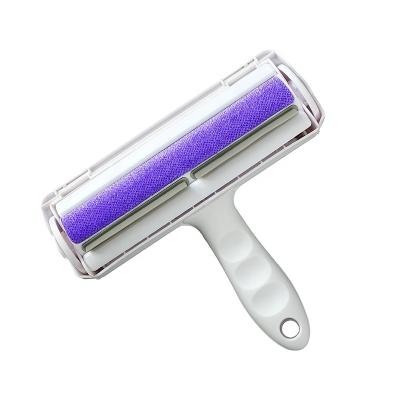 China Stocked Static Stripping Brush Clothes Bedgroomingtools Couch Pet Hair Sticky Roller Sticky Sticky Suction Stripping Dusting Brush for sale