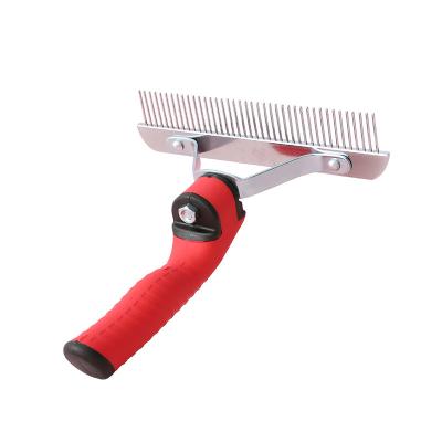 China Stocked Pet Stripper Massage Dog Hair Brush Stainless Steel Comb for Cats Cleaning Tools Pet Grooming Tools Dog Supplies for sale