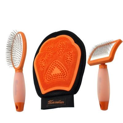 China Sustainable Professional Slicker Dog Brush Safe Comfortable Handle Pet Shedding groomingToolsRemove Loose Hairs Knots Suitable For Dogs Cats for sale