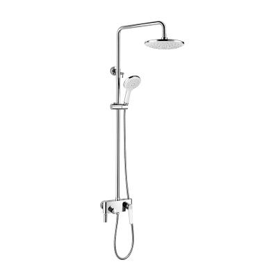 China With Slide Bar Wholesale Brass Yukde Chrome Bathroom Shower Faucet With Shower Head for sale