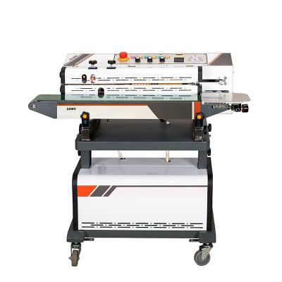 China food plastic bag sealing machine/automatic continuous air suction strip sealer for sale