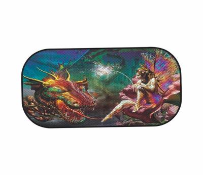 China Lower Temperature Inside Sun Protection Printing Dragon Pattern Heat Insulating Windshield Bad Car Rear Sunshade for sale